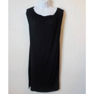 Liz Lange Maternity Basic Black Dress Women XS Rayon Sleeveless Pullover Casual
